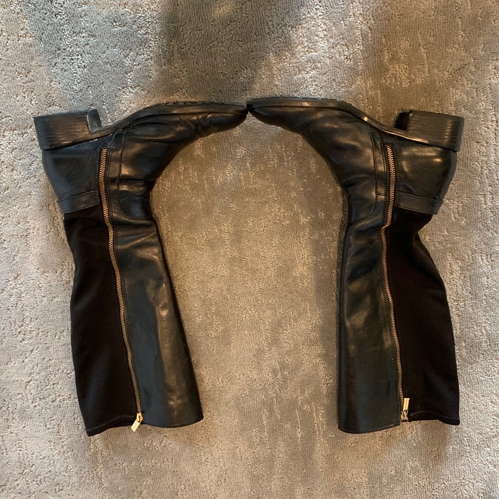 Michael Kors, black leather riding boot - Picture 2 of 2